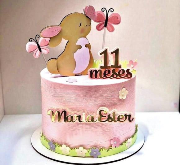 Topo de Bolo Páscoa Coelhinha