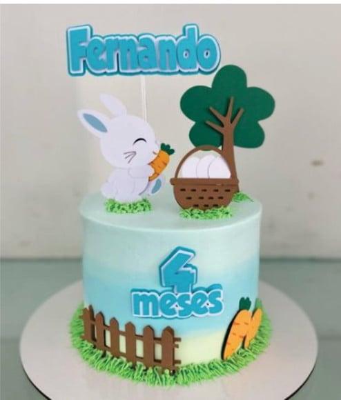 Topo de Bolo Páscoa Coelhinho