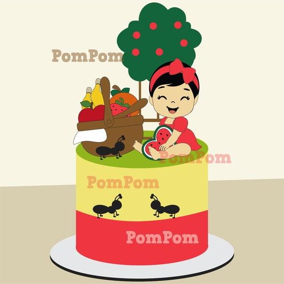 Topo de Bolo Picnic