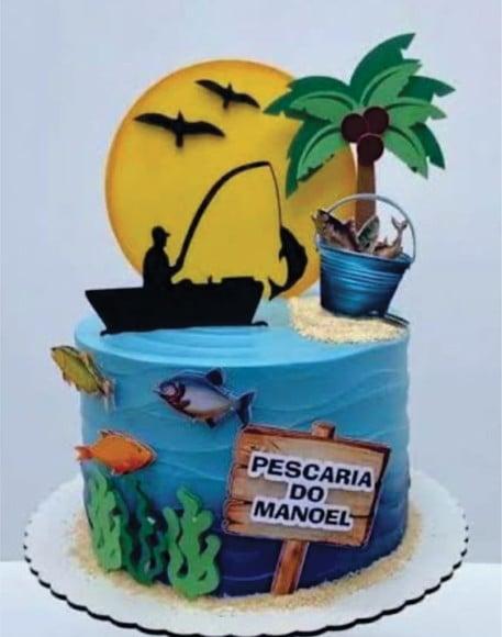 Topo de Bolo Pescador