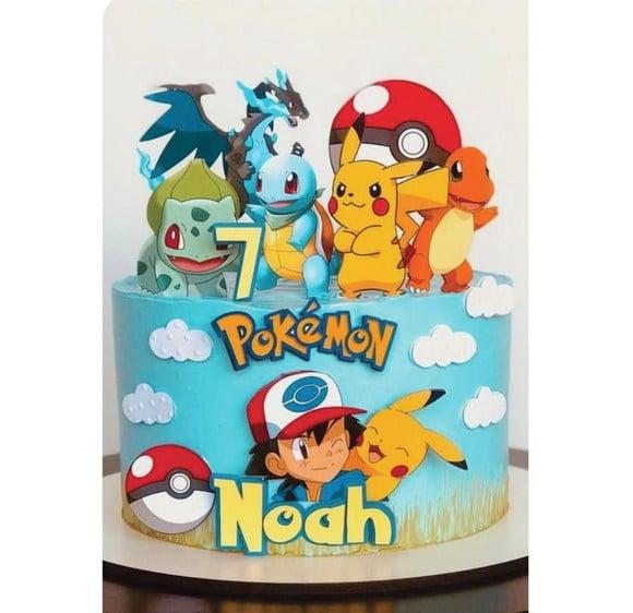 Topo de Bolo Pokemon