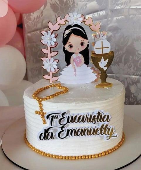 Topo de Bolo Primeira Eucaristia