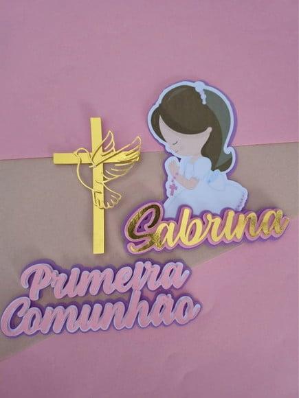 Topo de Bolo Primeira Comunhão