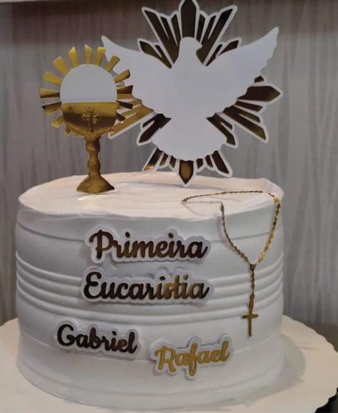 Topo de Bolo Primeira Eucaristia
