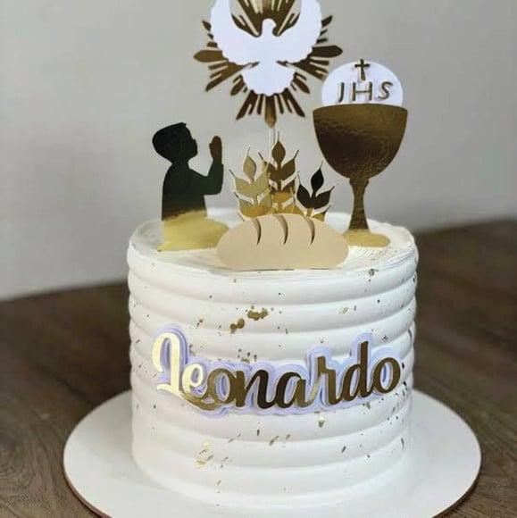 Topo de Bolo Primeira Eucaristia