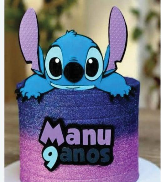 Topo de Bolo Stitch