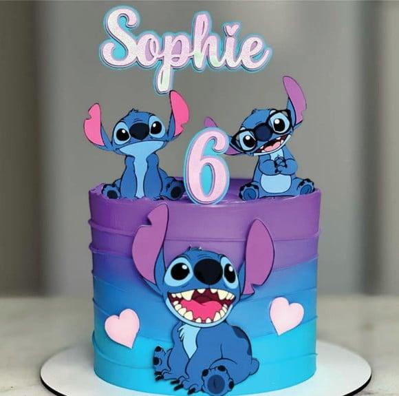 Topo de Bolo Stitch