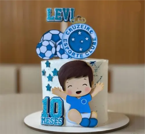 Topo de Bolo Futebol Menino Arquivo de Corte Silhouette