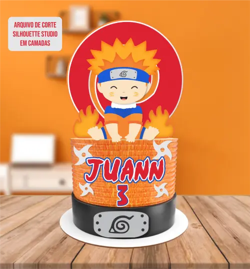 Topo de Bolo Naruto Arquivo de Corte