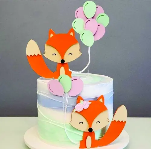 Topo de Bolo Rapozinha Arquivo de Corte