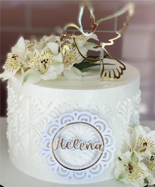 topo de bolo divino espirito santo