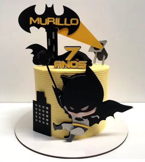 Topo de Bolo Batman baby Arquivo de corte silhouette studio