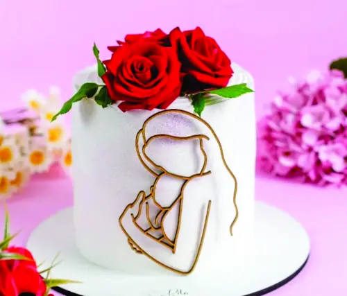 Topo de Bolo Dias Das Mães Arquivo de Corte