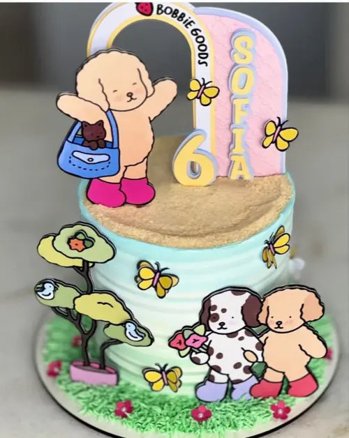 Topo de bolo Bobbie Goods Arquivo de corte