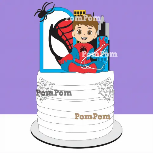 Topo de Bolo Homem Aranha Arquivo de Corte