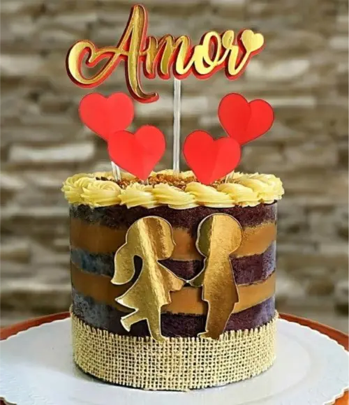 Topo de Bolo Namorados Arquivo de Corte Silhuette - Cópia - Cópia