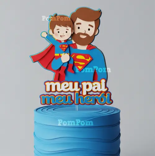 Arquivo de Corte Topo de Bolo Dia Dos Pais