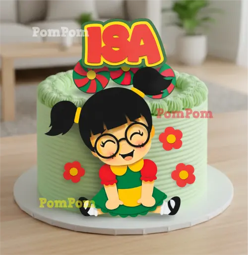 Topo de Bolo Chiquinha Arquivo silhouette