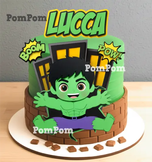 Arquivo de Corte Topo de Bolo Hulk