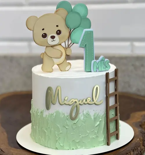 Topo de Bolo O Tempo Voa Ursinho Arquivo Silhouette