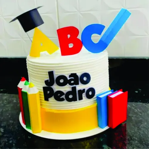 Arquivo de Corte Topo de Bolo Formatura ABC