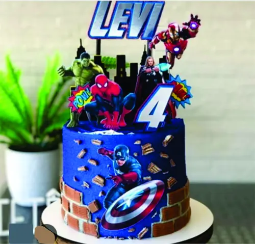 Topo de Bolo Vingadores  Silhouette Studio