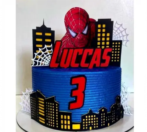 Topo de Bolo Homem Aranha Baby Arquivo Silhouette Studio