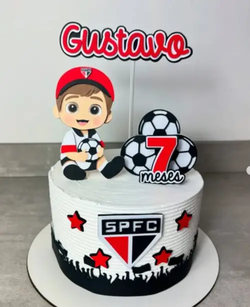 Topo de Bolo Futebol Menino Arquivo de Corte Silhouette