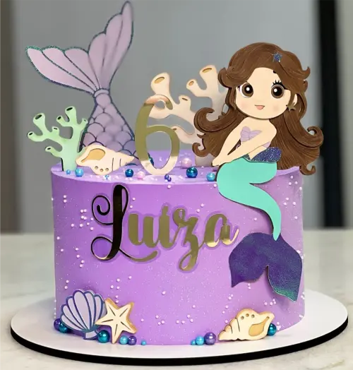 Topo de bolo Barbie Sereia arquivo de corte