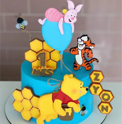 topo de bolo ursinho pooh