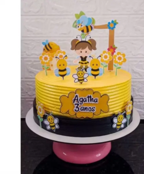 Topo de Bolo Abelhinha