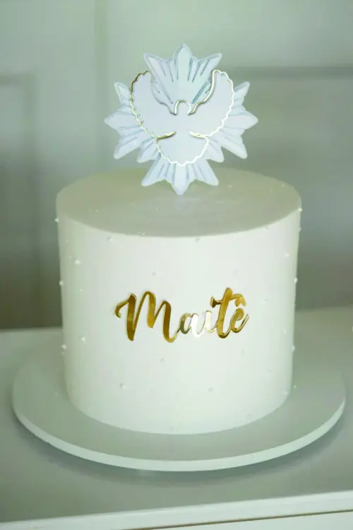 topo de bolo divino espirito santo crisma