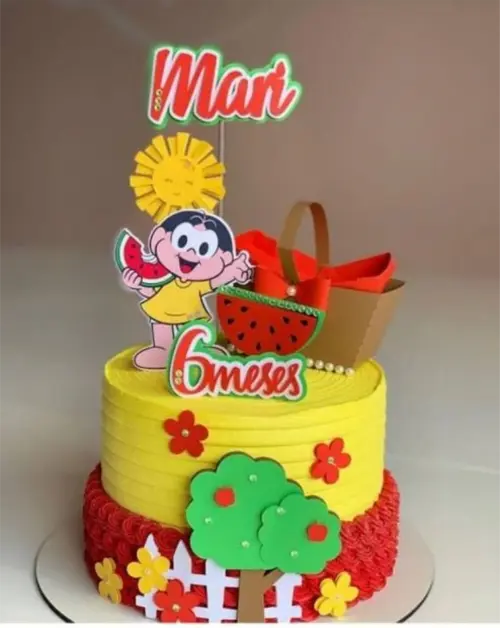 Topo de Bolo Magali Arquivo de Corte Silhouette