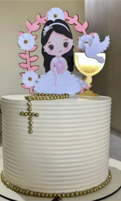 Topo de Bolo Primeira Eucaristia Menino Arquivo de Corte