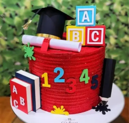 Arquivo de Corte Topo de Bolo Formatura ABC