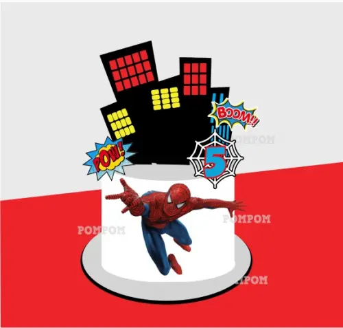 Topo de Bolo Homem Aranha Baby Arquivo Silhouette Studio