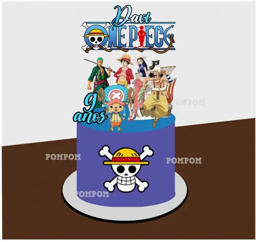 Topo de bolo one piece