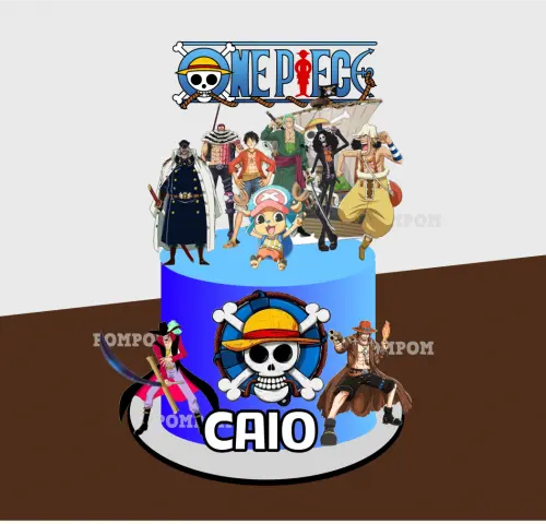 Topo de bolo one piece
