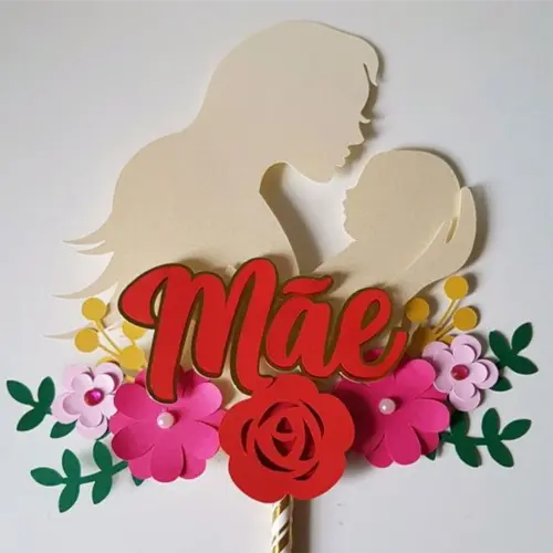 Topo de Bolo Dias Das Mães