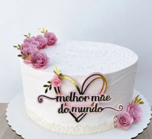topo de bolo feliz dia das mães