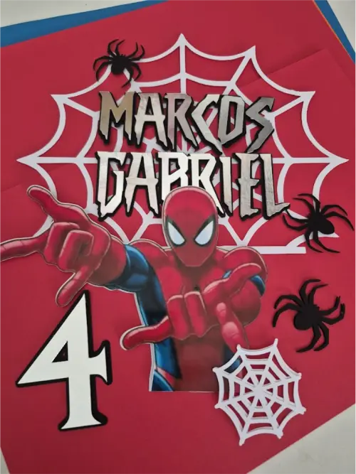 Topo de Bolo Homem Aranha