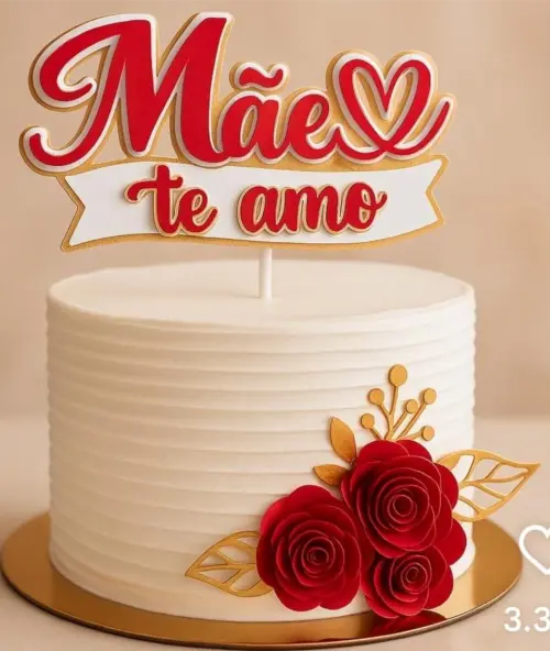 Topo de Bolo Dias Das Mães