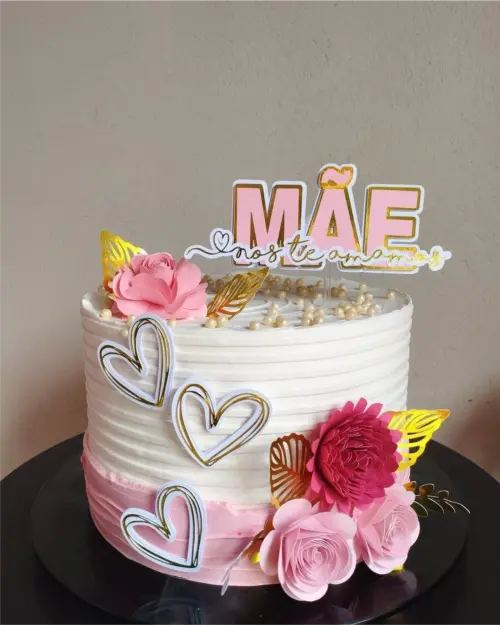 Topo de Bolo Dias Das Mães