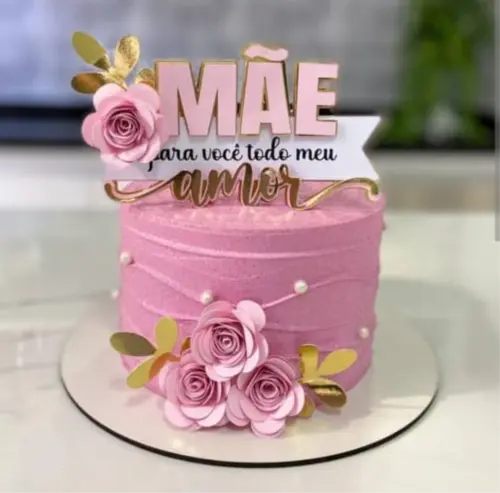 Topo de Bolo Dias Das Mães