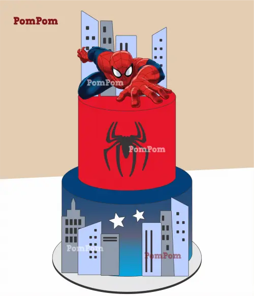 Topo de Bolo Homem Aranha