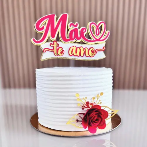 Topo de Bolo Mãe