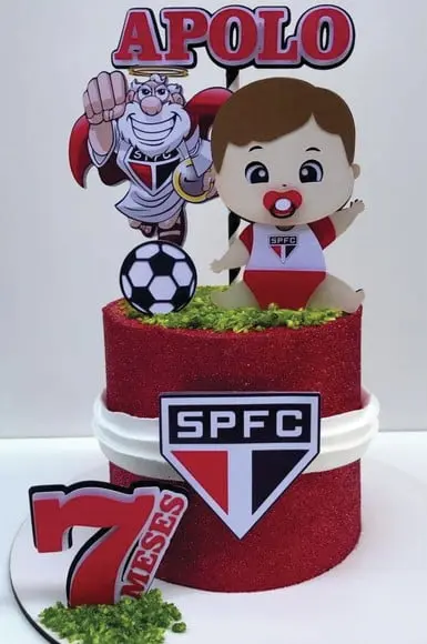 Arquivo de Corte Topo de Bolo São Paulo Menino Baby