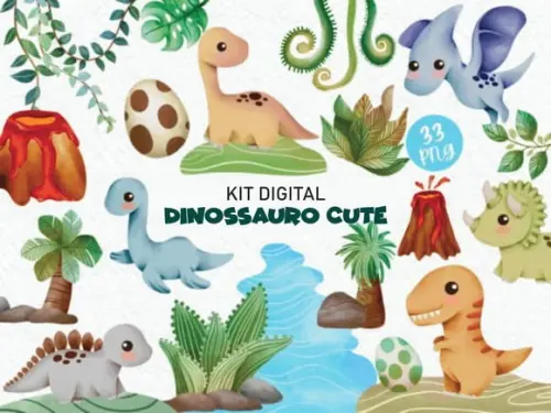 Kit Digital Dino Cute
