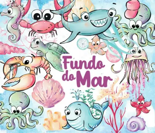 Kit Digital Fundo do Mar Aquarela