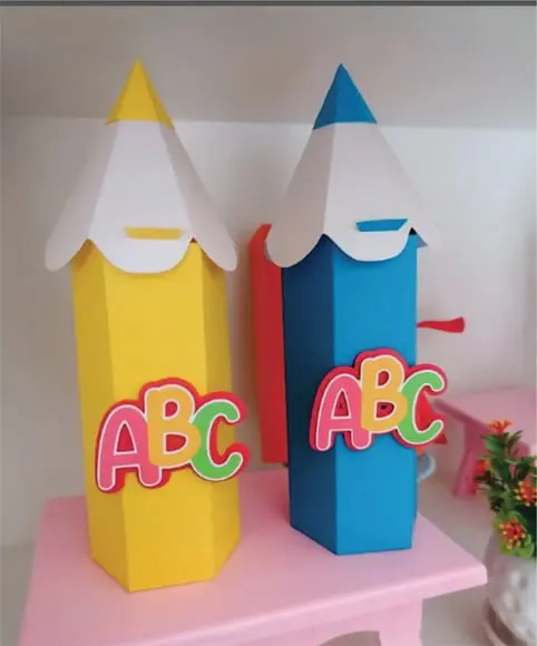 Lápis Abc Arquivo de Corte